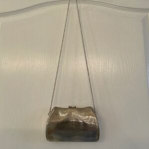 Vintage 1960’s Silver Small Metal Clutch Purse